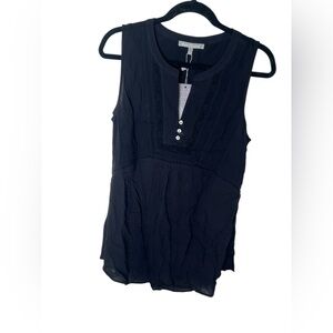 Daniel Rainn Black Sleeveless Blouse
